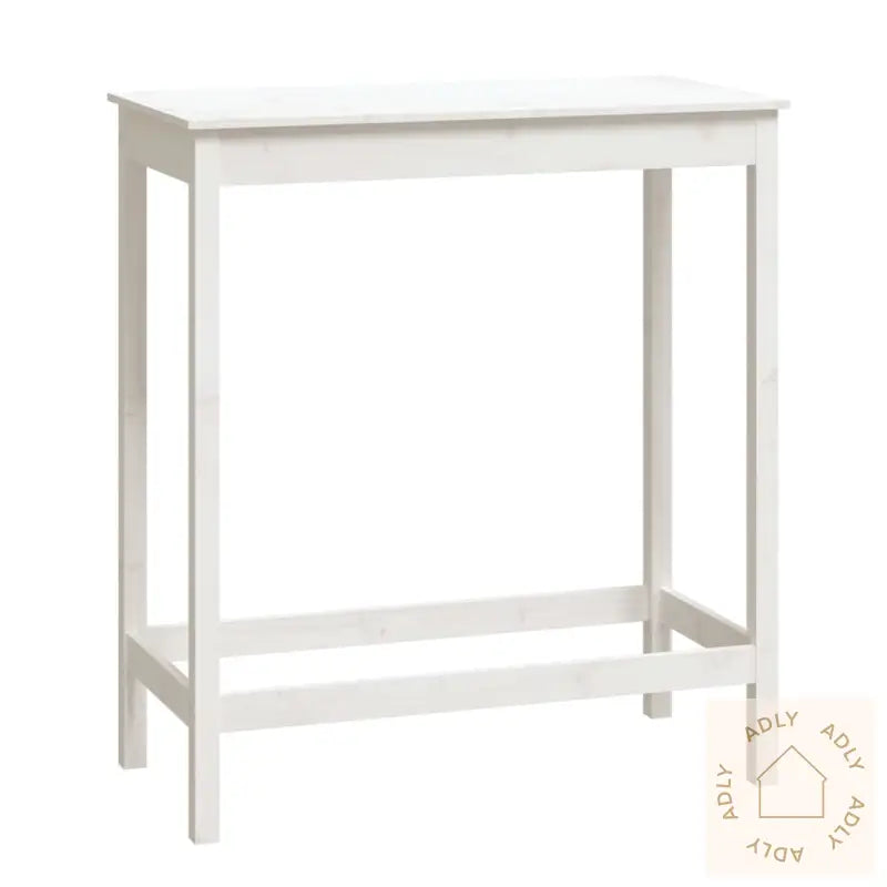 Barbord Hvit 100X50X110 Cm Heltre Furu