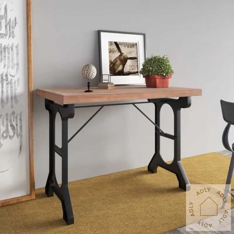 Spisebord 110X65X82 Cm Heltre Gran Og Jern