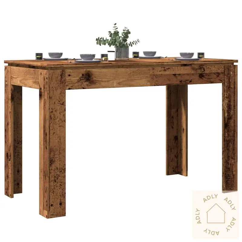 Spisebord Gammelt Tre 120X60X76 Cm Konstruert Tre