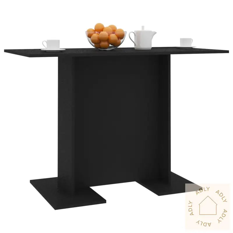 Spisebord Svart 110X60X75 Cm Konstruert Tre