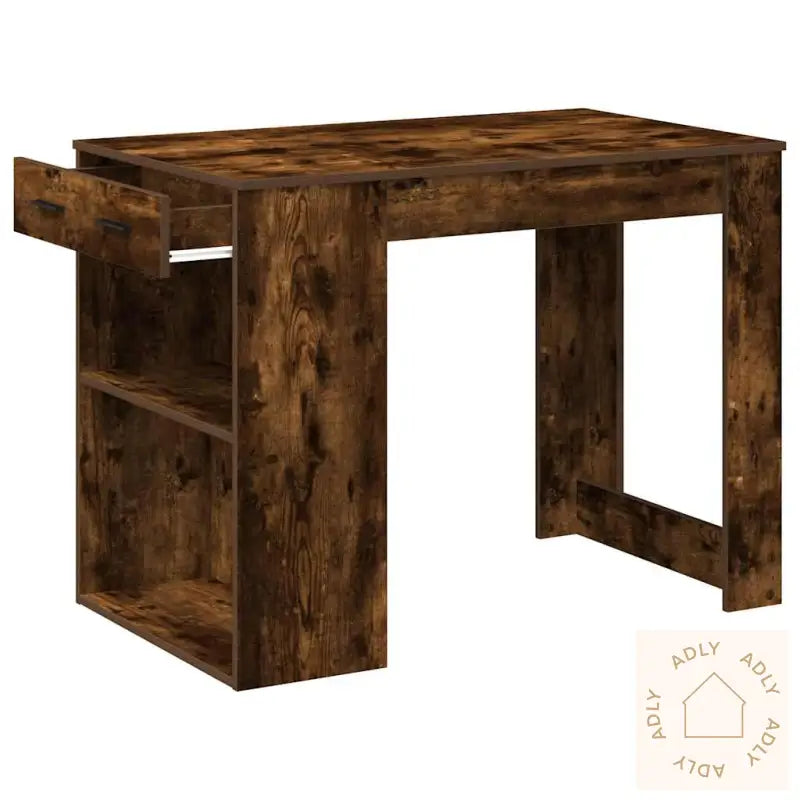 Skrivebord Med Skuff Og Hylle 102X62X77,5 Cm Konstruert Tre