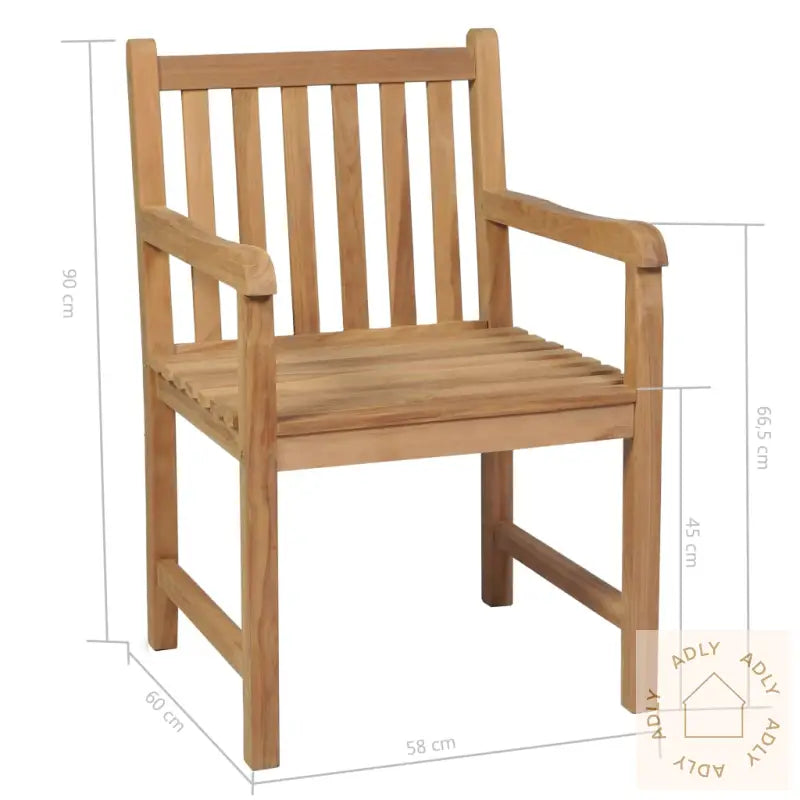 Hagemøbelsett 5 Deler Heltre Teak