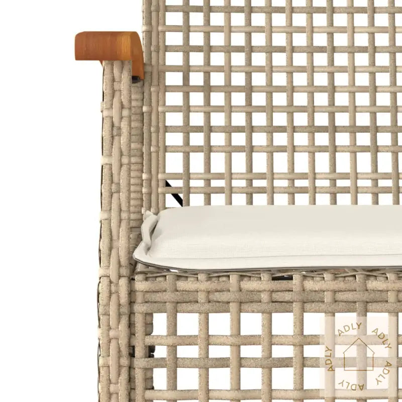 Hagespisegruppe Med Puter 5 Deler Polyrotting Beige