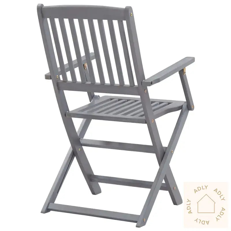 Utendørs Spisestue 7 Deler Heltre Akasie Grå