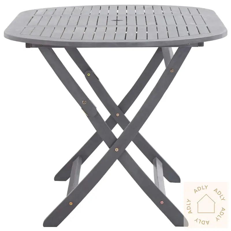 Utendørs Spisestue 7 Deler Heltre Akasie Grå