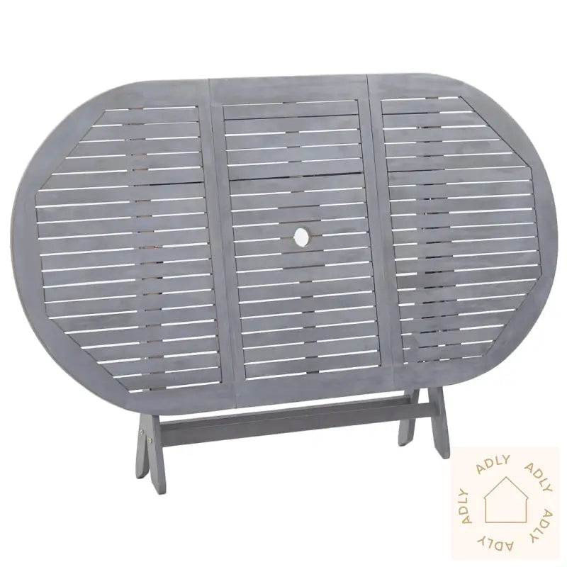 Utendørs Spisestue 7 Deler Heltre Akasie Grå