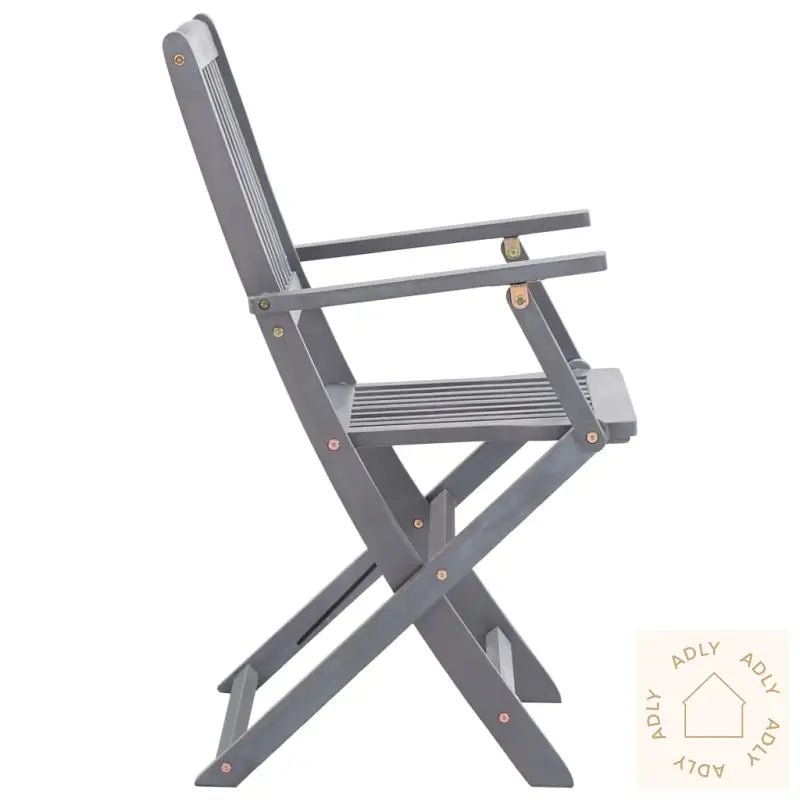 Utendørs Spisestue 7 Deler Heltre Akasie Grå