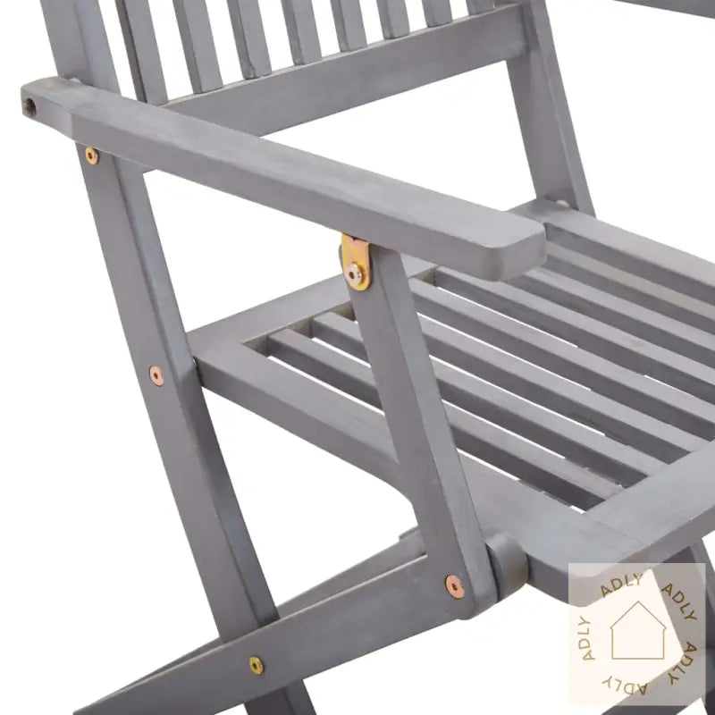 Utendørs Spisestue 7 Deler Heltre Akasie Grå