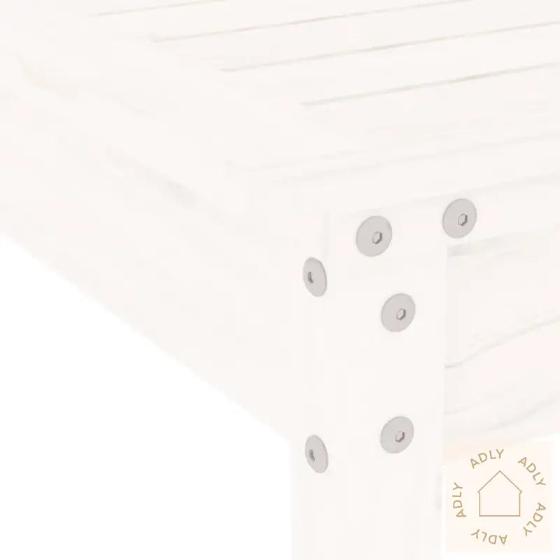 Hagespisestue 5 Deler Hvit Heltre Furu
