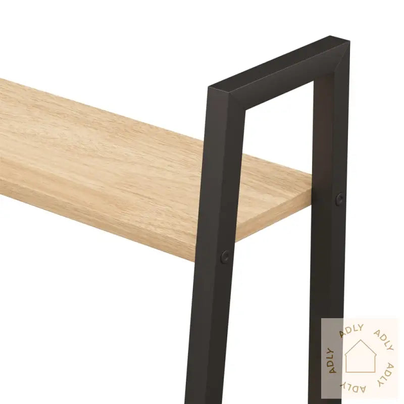 Gulvhyller 5 Etasjer Lysebrun Og Svart 56X35X174 Cm