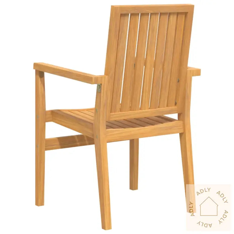 Stablebare Hagestoler 2 Stk 56,5X57,5X91 Cm Heltre Teak
