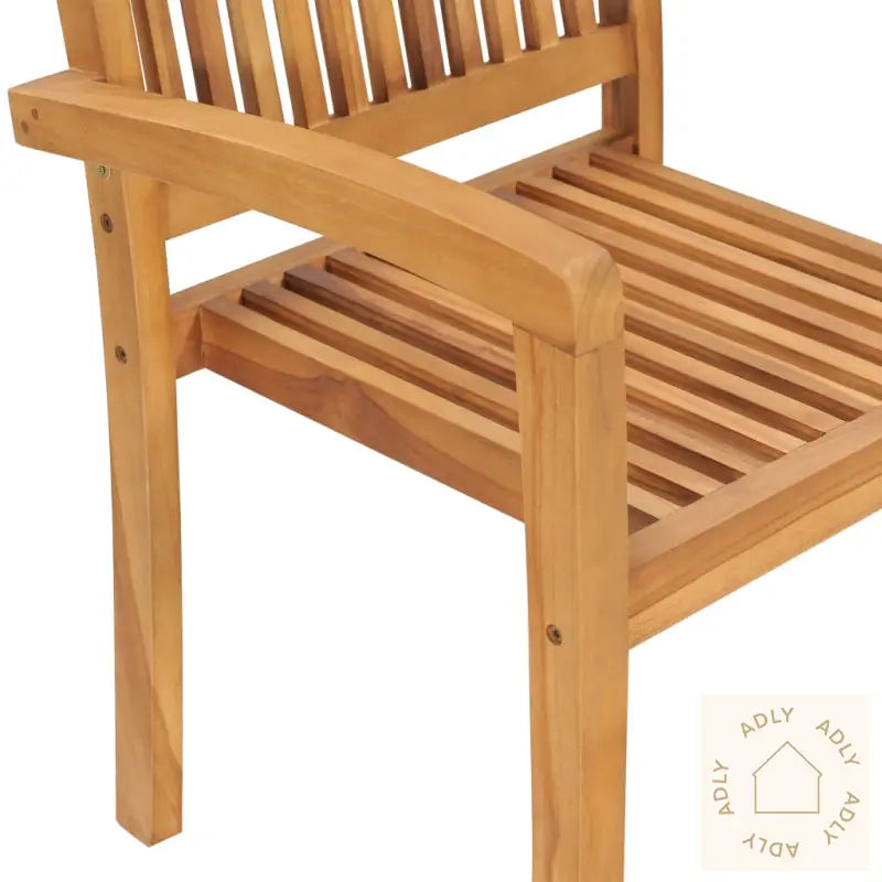 Stablebare Spisestoler Til Hage 2 Stk Heltre Teak