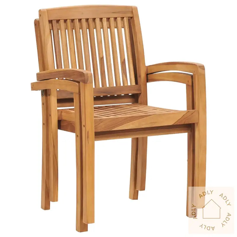 Stablebare Spisestoler Til Hage 2 Stk Heltre Teak