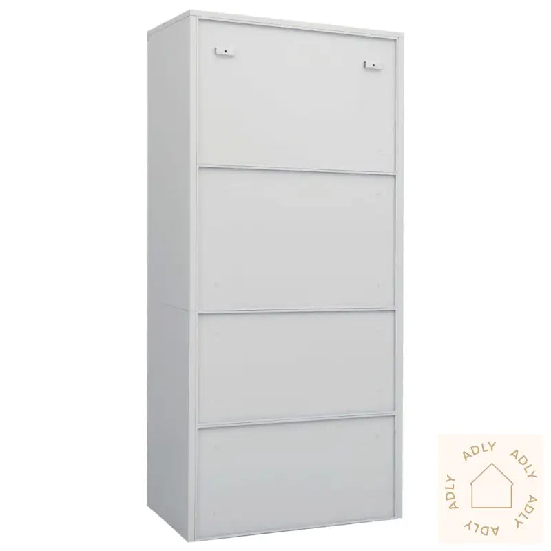 Garderobe Lysegrå 80X50X180 Cm Stål