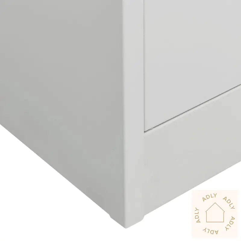 Garderobe Lysegrå 80X50X180 Cm Stål