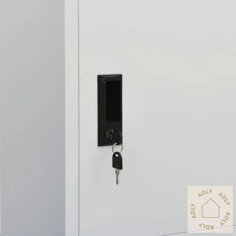 Garderobe Lysegrå 80X50X180 Cm Stål