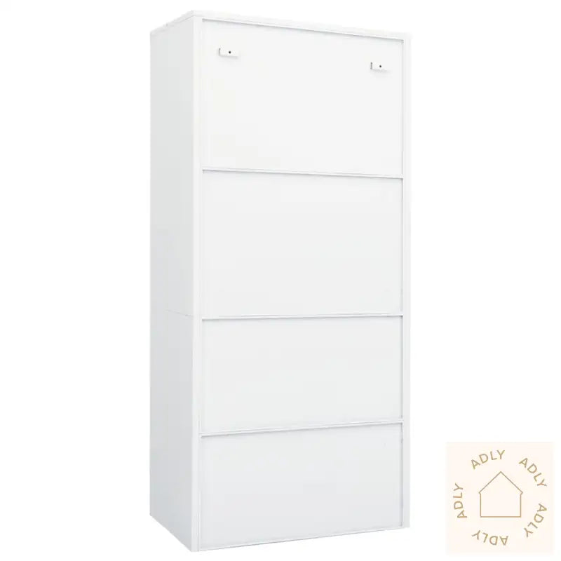 Garderobe Hvit 80X50X180 Cm Stål