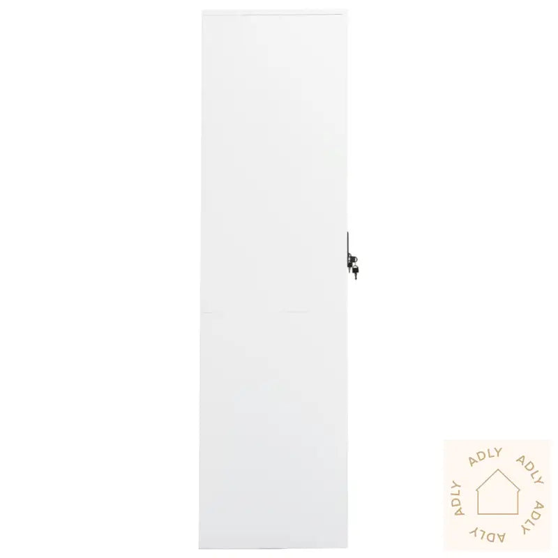 Garderobe Hvit 80X50X180 Cm Stål