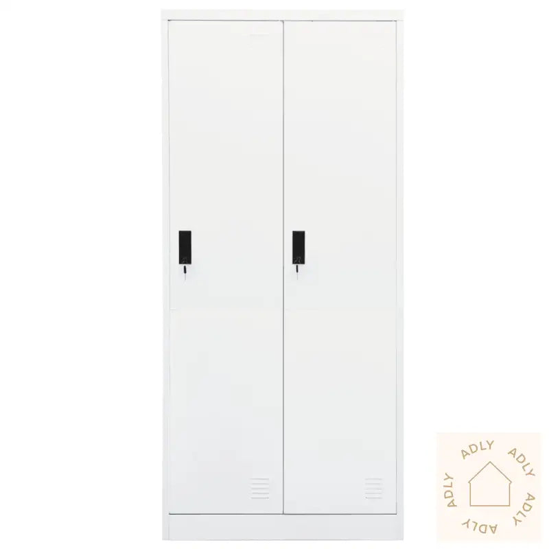 Garderobe Hvit 80X50X180 Cm Stål