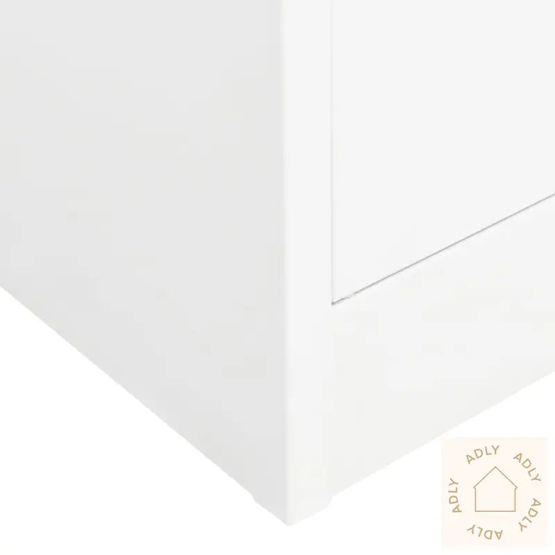 Garderobe Hvit 80X50X180 Cm Stål