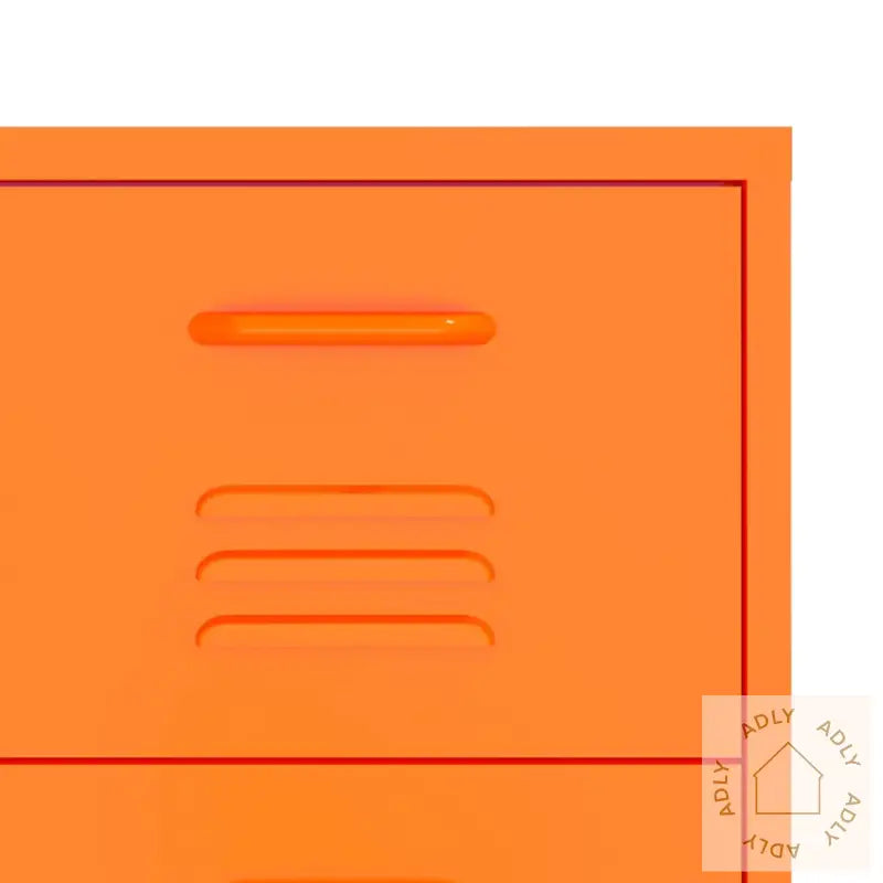 Kommode Oransje 80X35X101,5 Cm Stål
