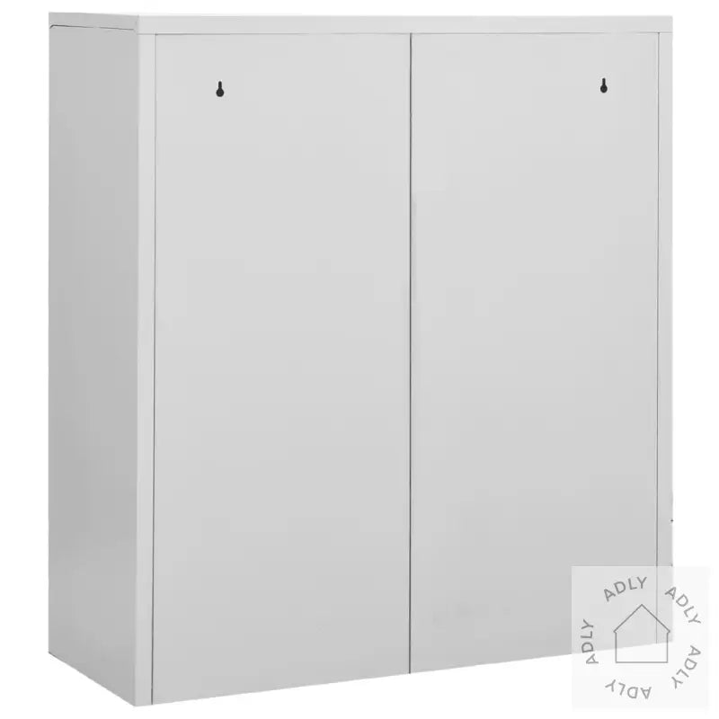 Kontorskap Lysegrå 90X40X102 Cm Stål