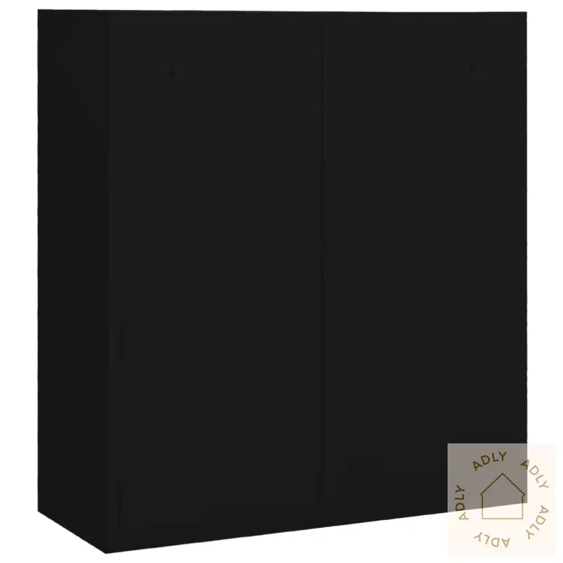 Kontorskap Svart 90X40X102 Cm Stål