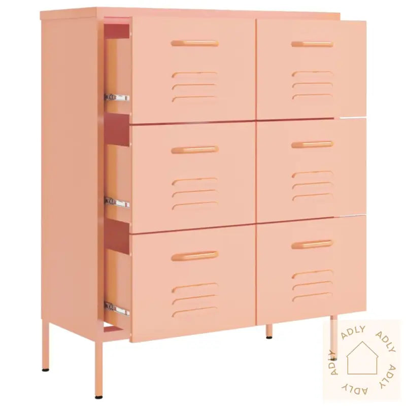Kommode Rosa 80X35X101,5 Cm Stål