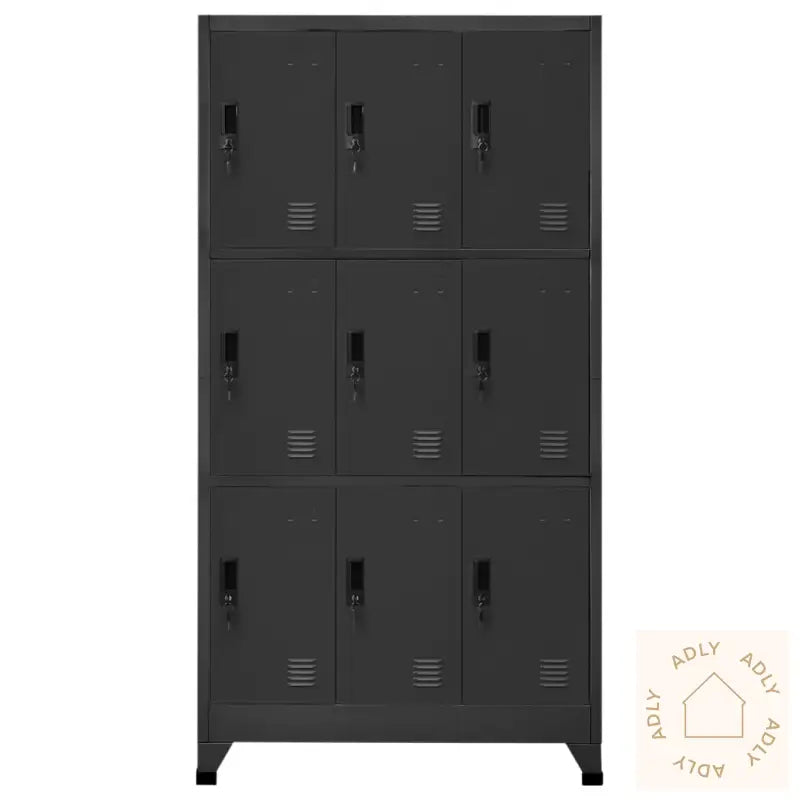 Oppbevaringsskap Antrasitt 90X45X180 Cm Stål