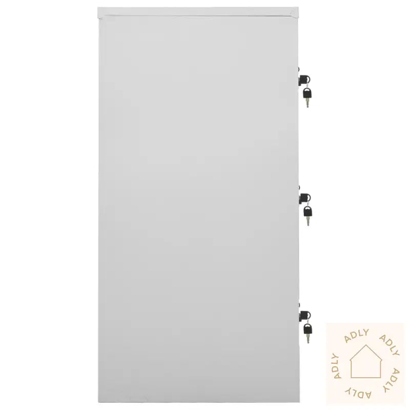 Oppbevaringsskap Lysegrå 90X45X92,5 Cm Stål