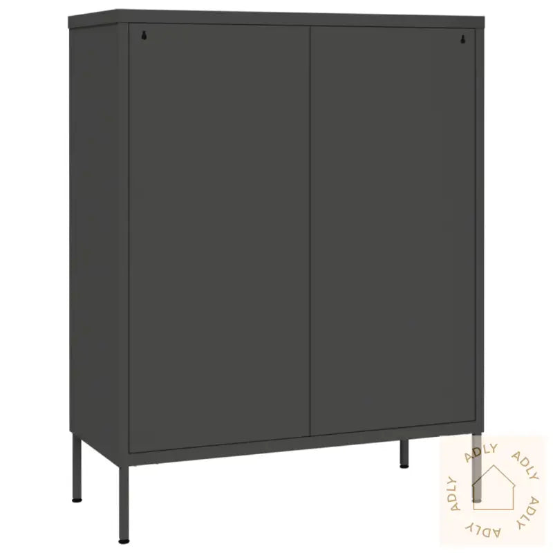 Kommode Antrasitt 80X35X101,5 Cm Stål