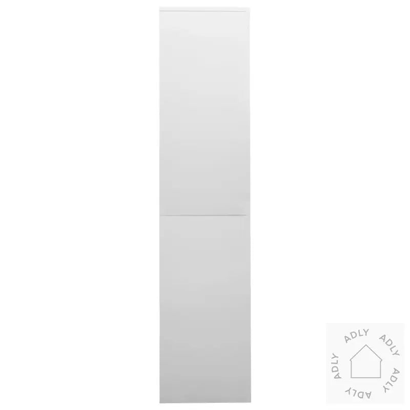 Kontorskap Med Skyvedør 90X40X180 Cm Lysegrå Stål