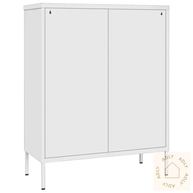 Kommode Hvit 80X35X101,5 Cm Stål