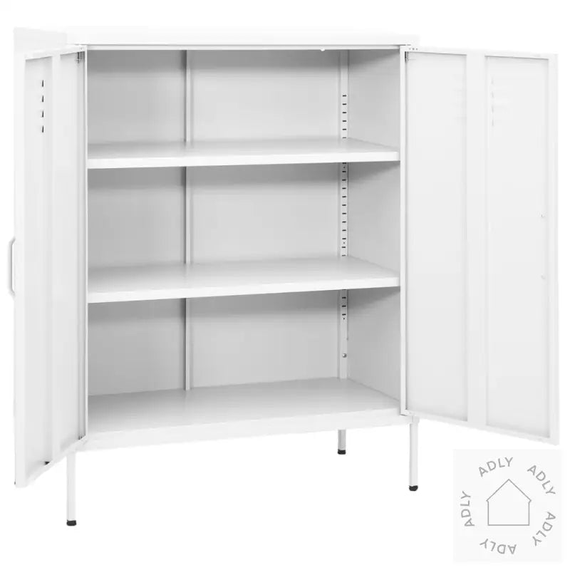 Oppbevaringsskap Hvit 80X35X101,5 Cm Stål