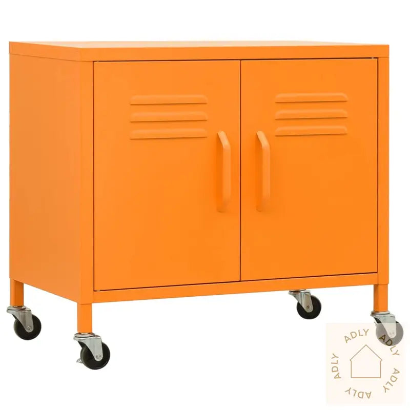 Oppbevaringsskap Oransje 60X35X56 Cm Stål