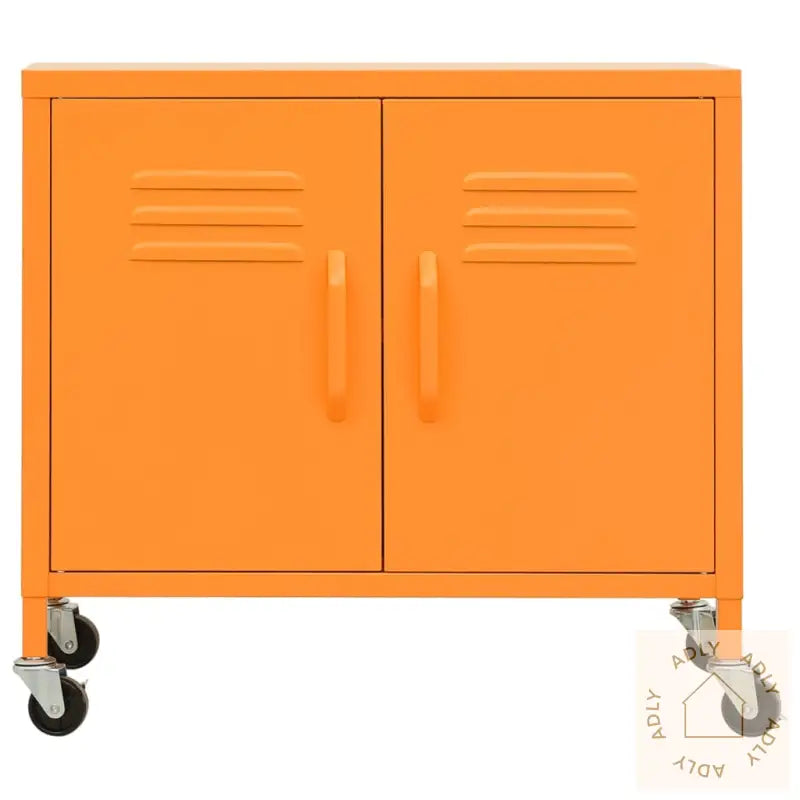 Oppbevaringsskap Oransje 60X35X56 Cm Stål