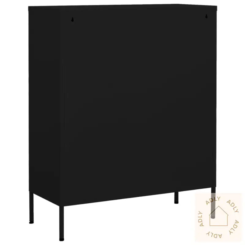 Oppbevaringsskap Svart 80X35X101,5 Cm Stål