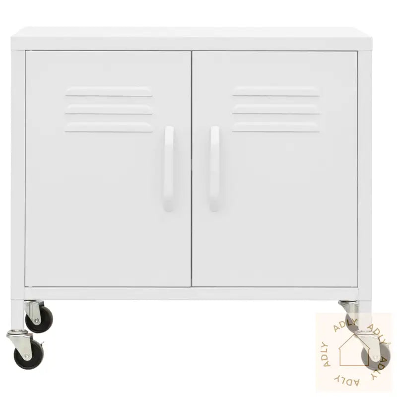 Oppbevaringsskap Hvit 60X35X56 Cm Stål