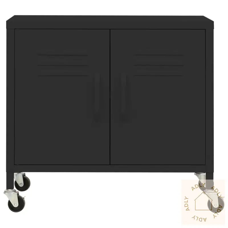 Oppbevaringsskap Svart 60X35X56 Cm Stål