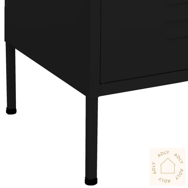 Oppbevaringsskap Svart 80X35X101,5 Cm Stål
