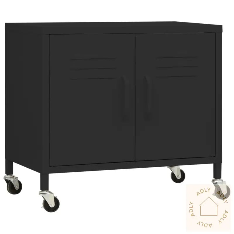 Oppbevaringsskap Svart 60X35X56 Cm Stål
