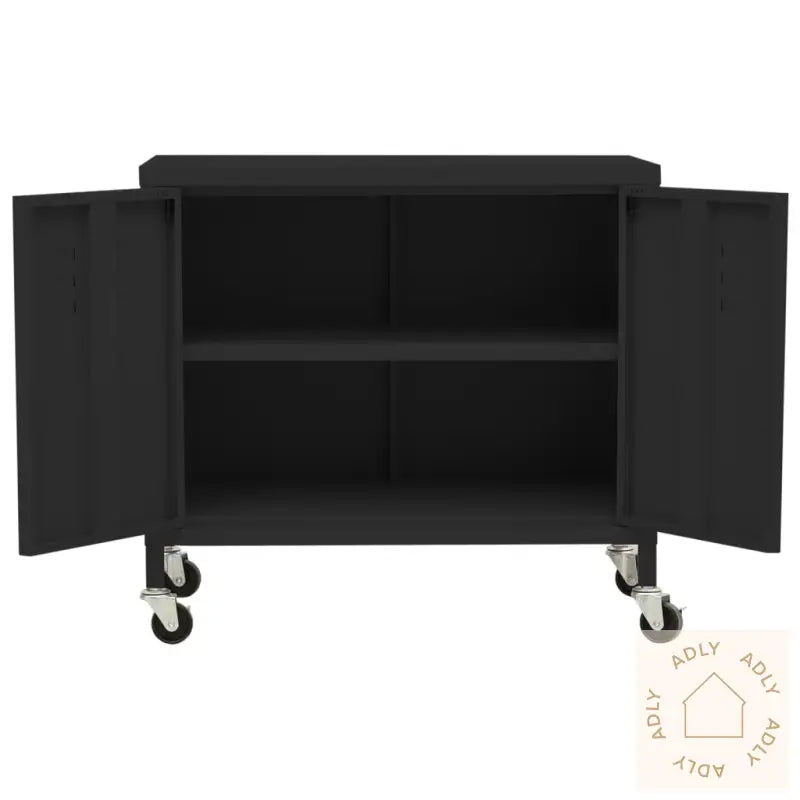Oppbevaringsskap Svart 60X35X56 Cm Stål