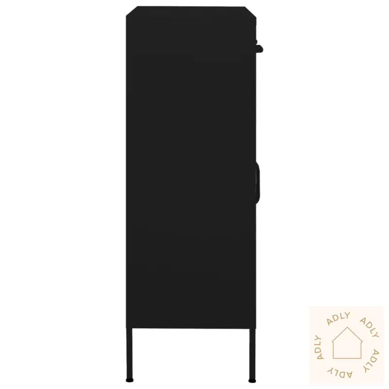 Oppbevaringsskap Svart 80X35X101,5 Cm Stål