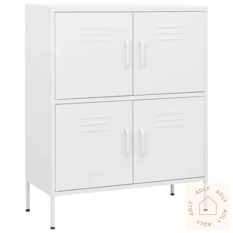 Oppbevaringsskap Hvit 80X35X101,5 Cm Stål