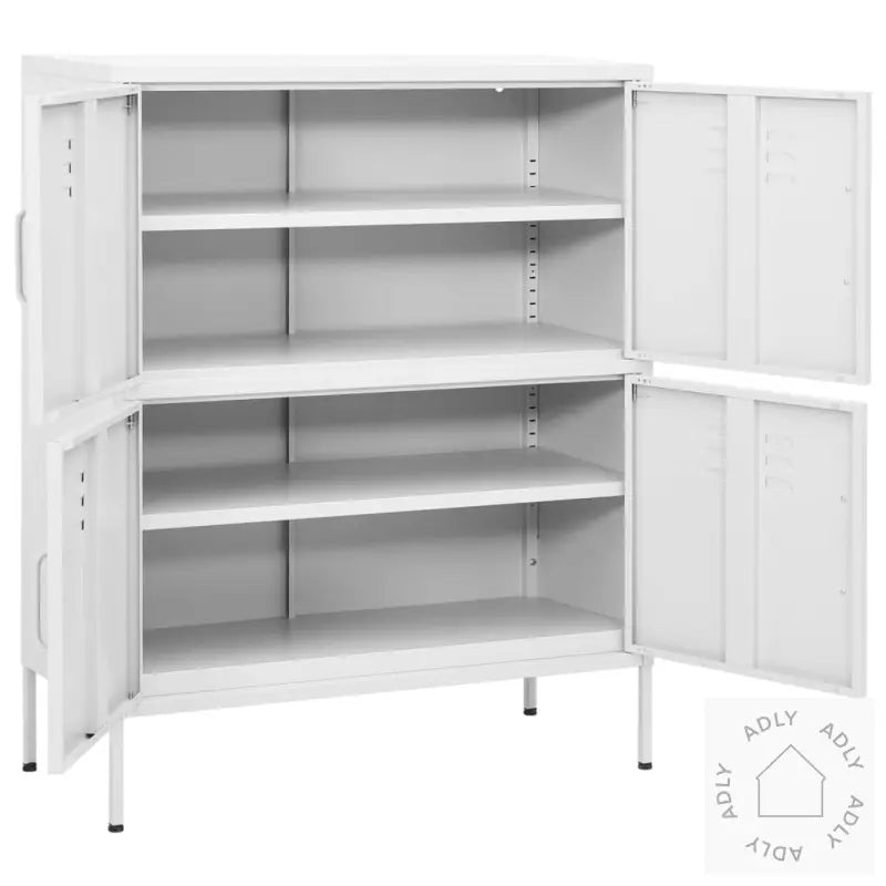 Oppbevaringsskap Hvit 80X35X101,5 Cm Stål