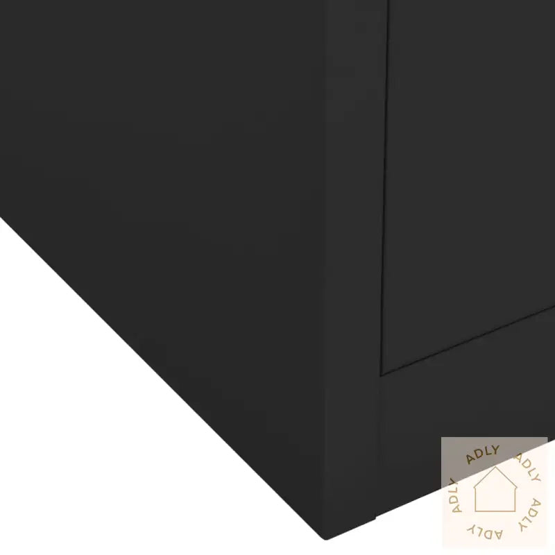 Kontorskap Antrasitt 90X40X102 Cm Stål