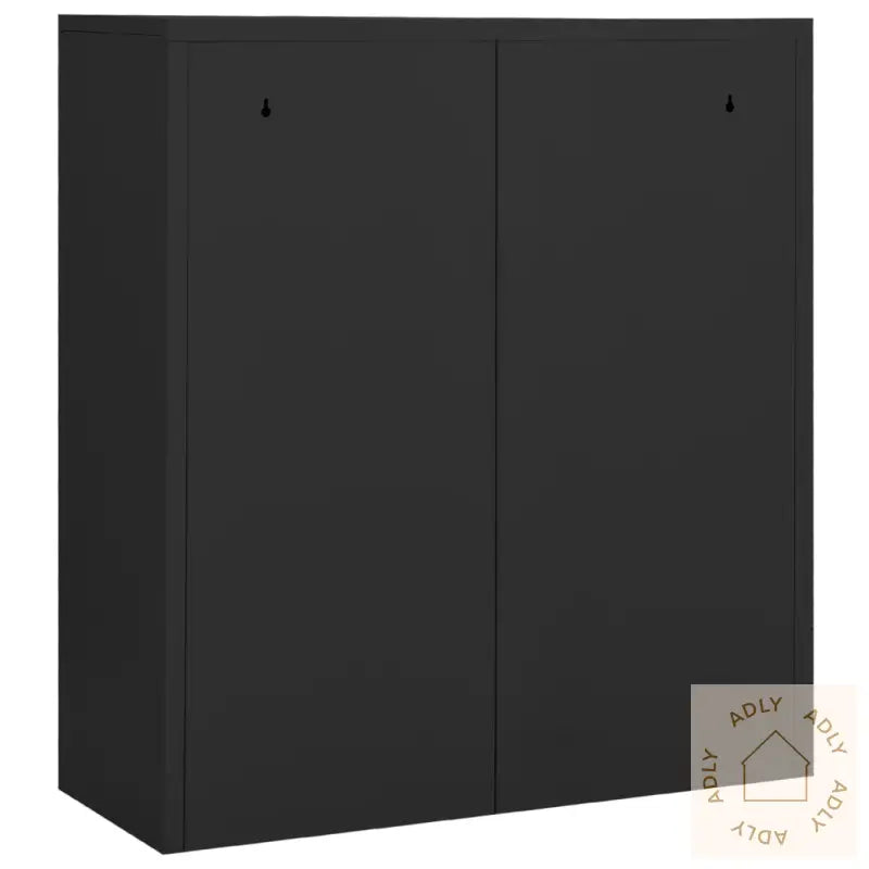 Kontorskap Antrasitt 90X40X102 Cm Stål