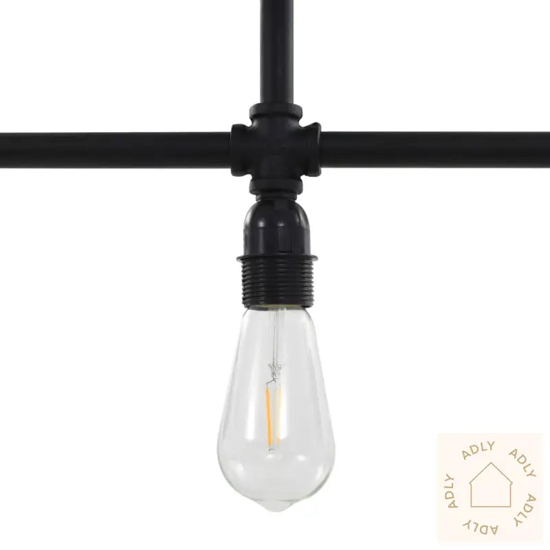 Taklampe Svart 3 X E27 Lyspærer