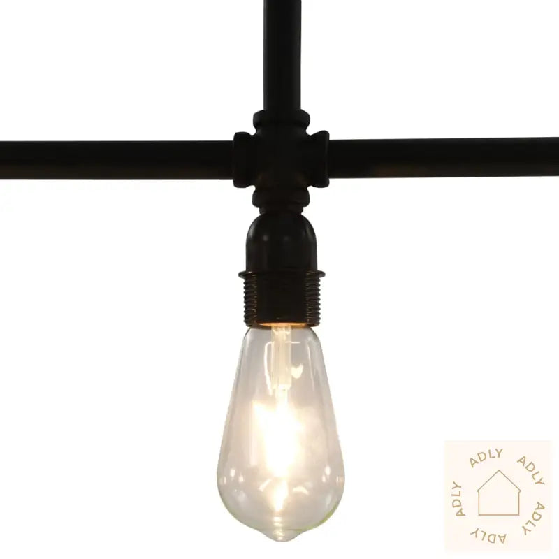 Taklampe Svart 3 X E27 Lyspærer