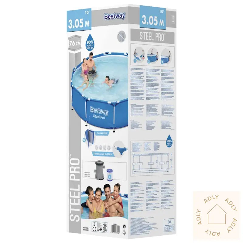 Bestway Steel Pro Svømmebasseng 305X76 Cm